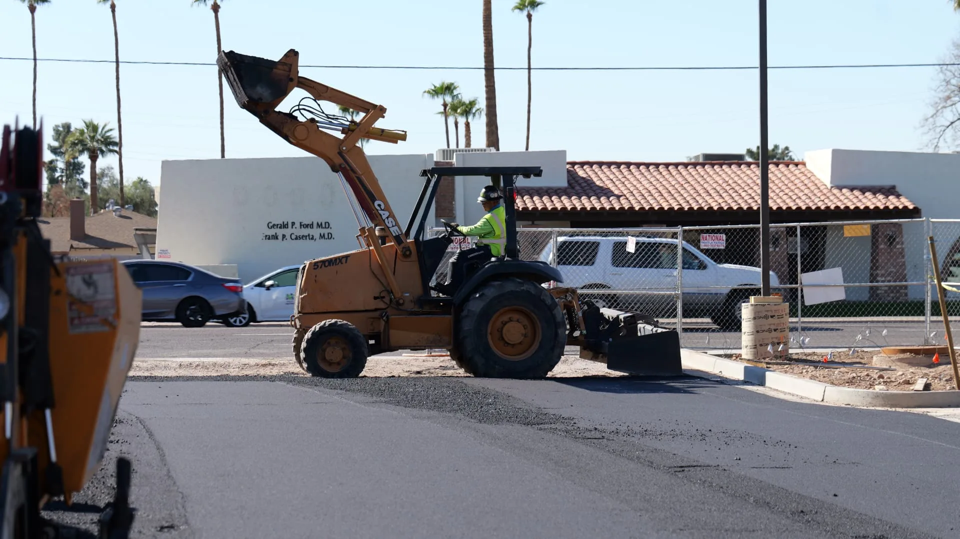 American Asphalt commercial paving and pavement maintenance project in Arizona